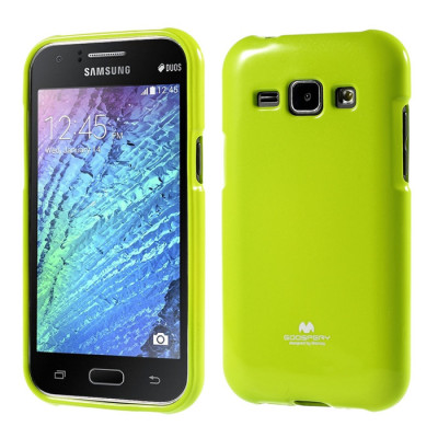 Силиконови гърбове Силиконови гърбове за Samsung Силиконов гръб ТПУ гланц MERCURY за Samsung Galaxy J1 J100F зелен